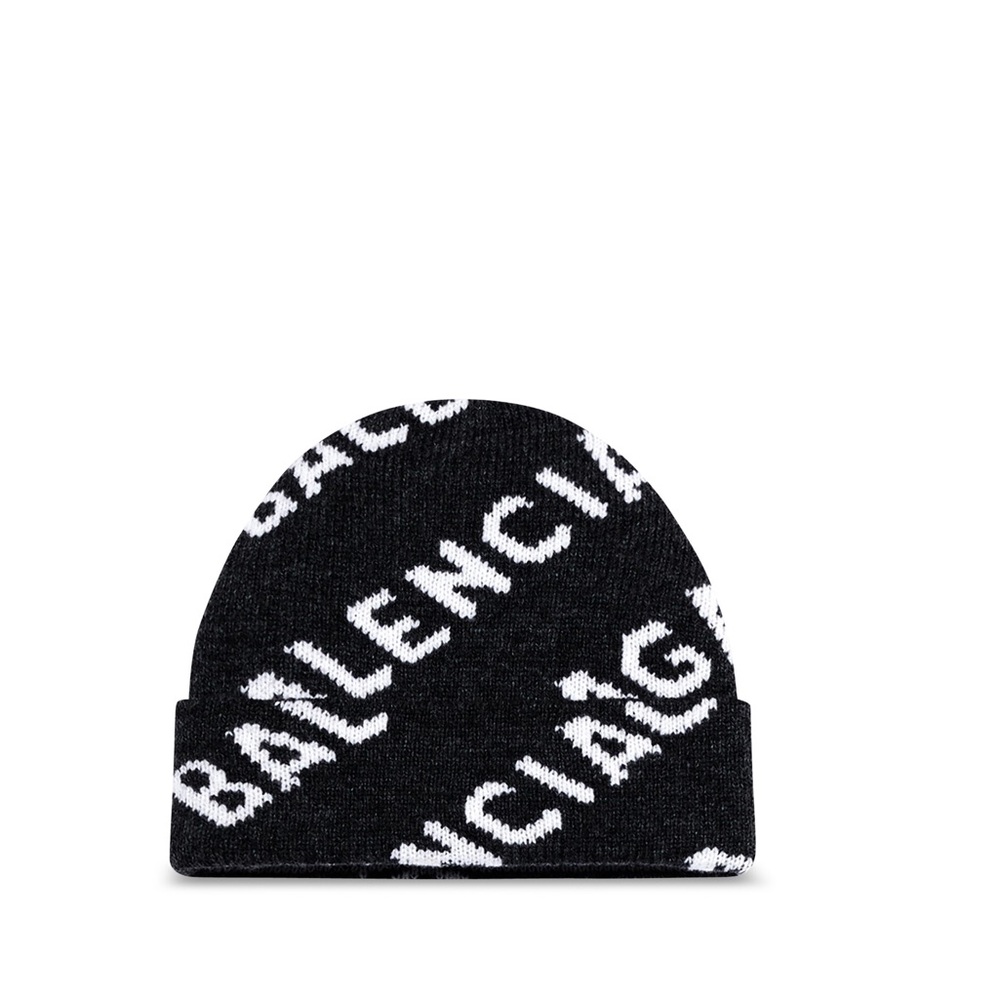 Balenciaga Black & White Beanie hat